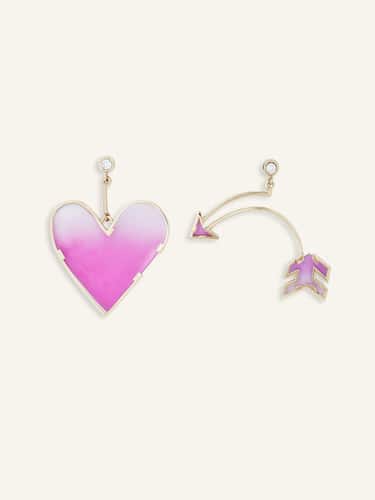 "Heart" and "Arrow" earrings